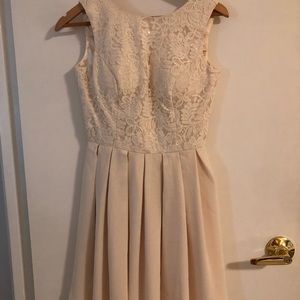 Cream Lace Dress US size 2